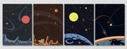 Space Wall Art, Set Of 4