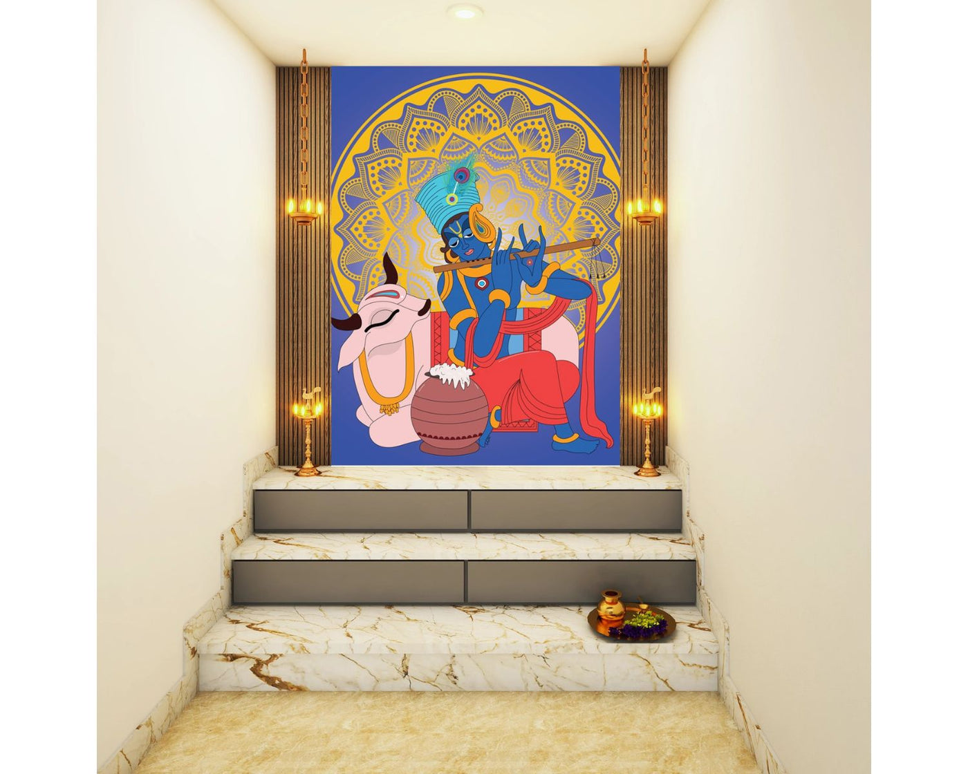 Lord Krishna Customised Wallpaper