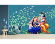 Radha Krishna Customised Wallpaper