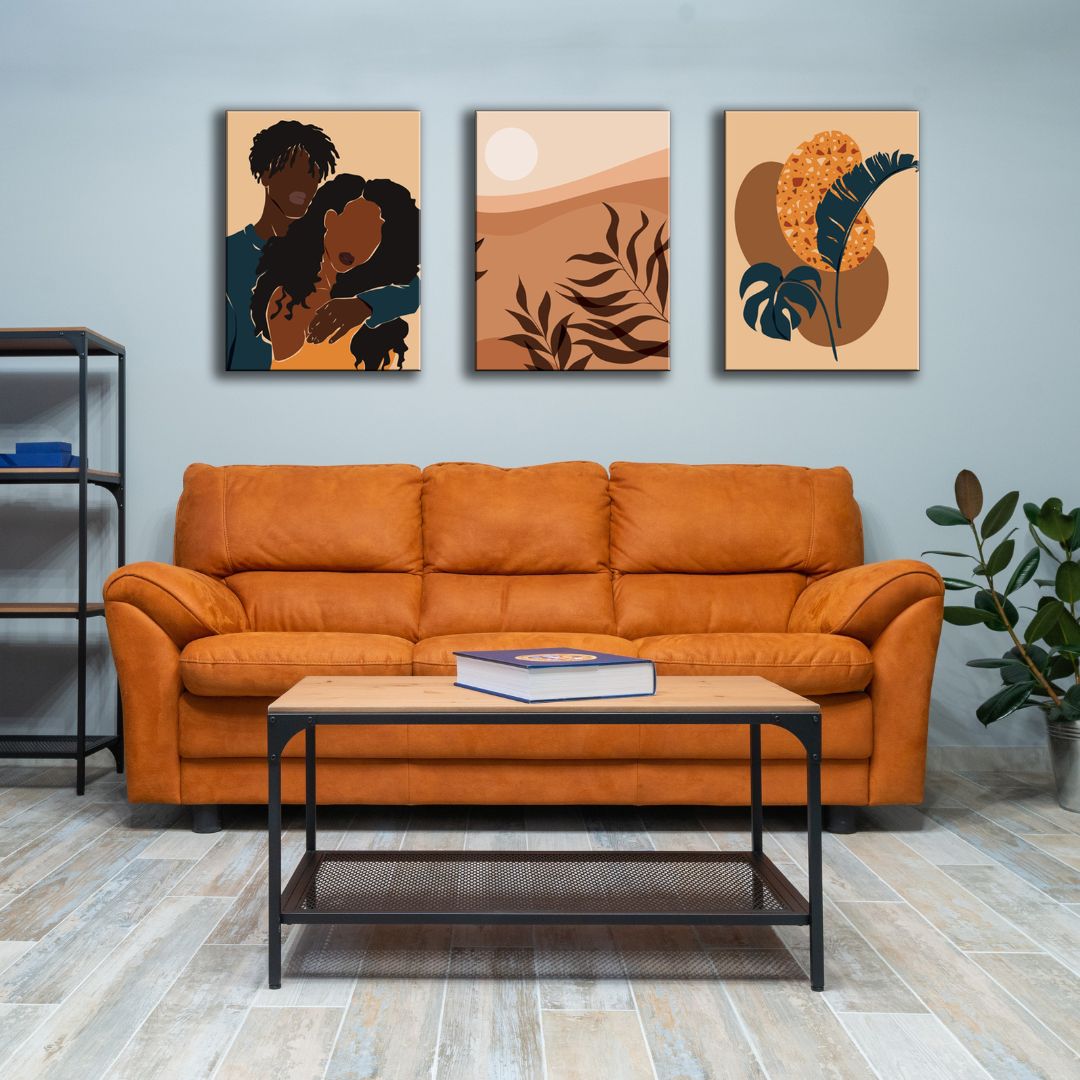 Modern Doodle Art Work Set Of 3