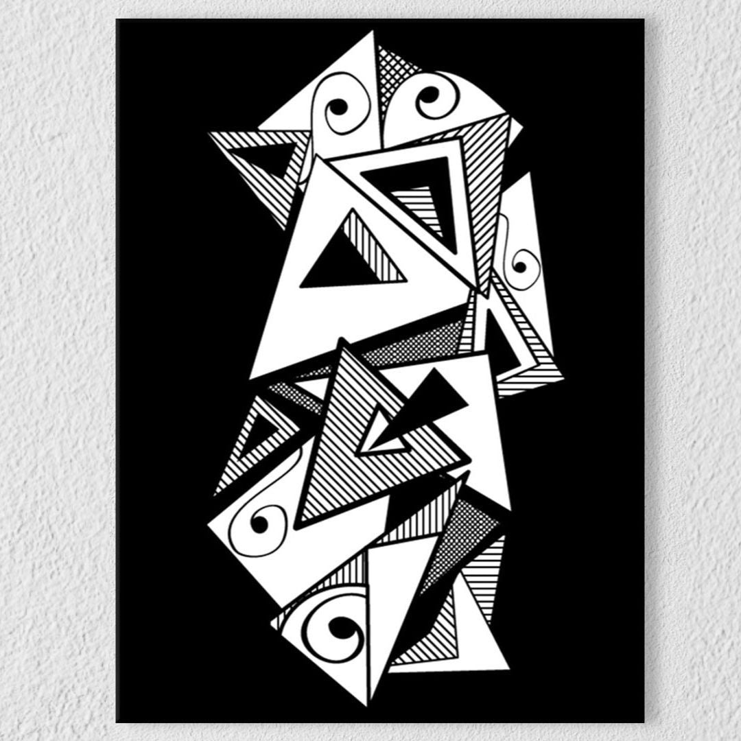 Symmetrical Asymmetrical Art Canvas