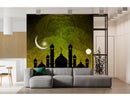 Stunning Chand View With Mosque Islamic Wallpaper