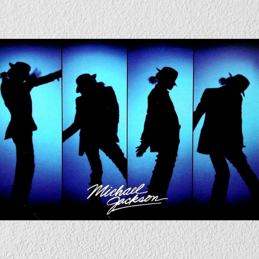 Blue Billie Jean Silhouette Art