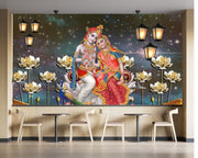 Radha Krishna Customised Wallpaper