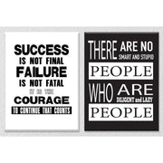 Success motivational quotes Set of 2