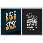 Ride hard or stay home Set of 2