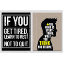 If you get tired learn to rest Set of 2