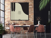 Piano Magic Quote Canvas