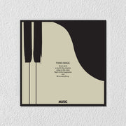 Piano Magic Quote Canvas