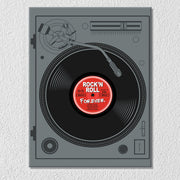 Rock N Roll Vinyl Canvas