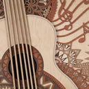 Acoustic Guitar Multilayer Mandala