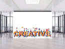 Creative With People Doodle Wallpaper