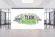 Team Building Wordmap Wallpaper