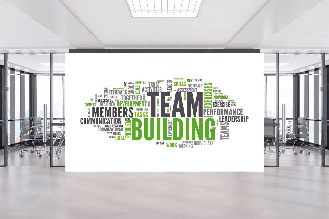 Team Building Wordmap Wallpaper – Myindianthings