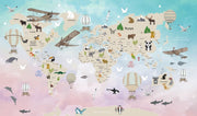 Wanderlust Walls Map Wallpaper