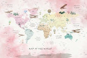 Wanderlust Wonders Map Wallpaper