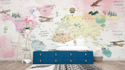 Wanderlust Wonders Map Wallpaper