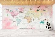 Wanderlust Wonders Map Wallpaper