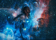 Girl In Star Light  wall covering