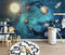 Solar System And Rings  wall covering