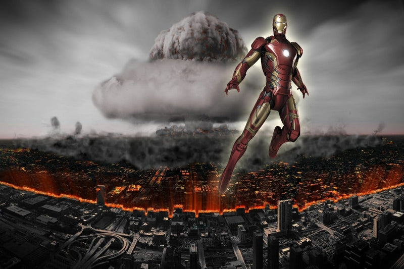 Iron Man Flying Wallpaper for wall