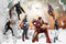 Marvel Team On Action Customised Wallpaper for wall