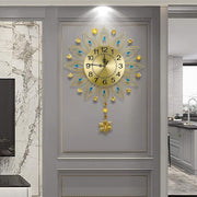 Wired Floral Wall Clock