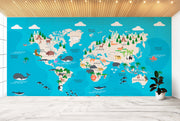 Wildlife Wonders Map Wallpaper