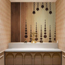 Wooden Design Pooja Room Wallpaper
