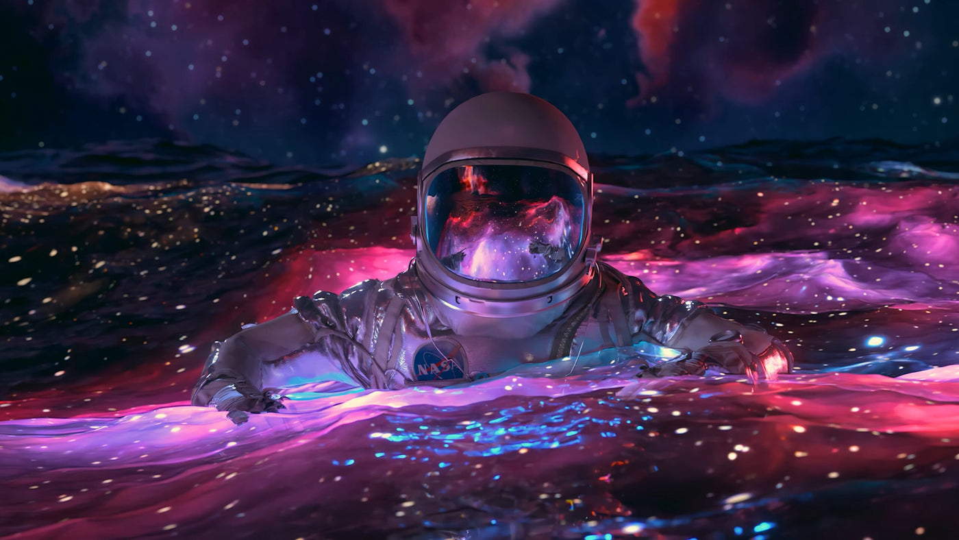 Floating In Space  wall covering