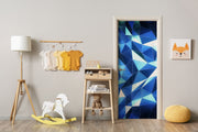 Blue Diamond 3D Self Adhesive Sticker For Door