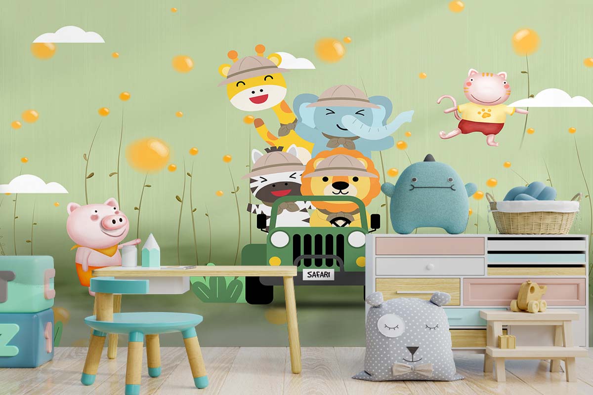 Animals On Ride Wallpaper