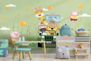 Animals On Ride Wallpaper