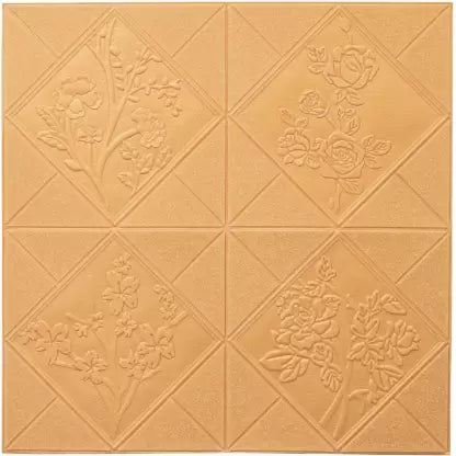 Brown Shaped 3D Foam Panel