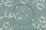 Bird Chirping Chinoiserie Wallpaper