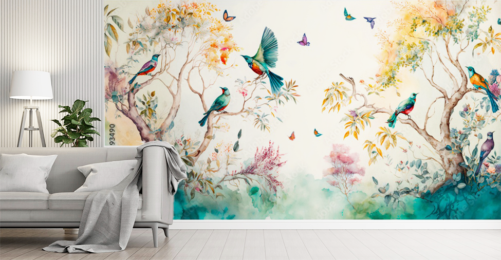 Birds Scene Wallpaper