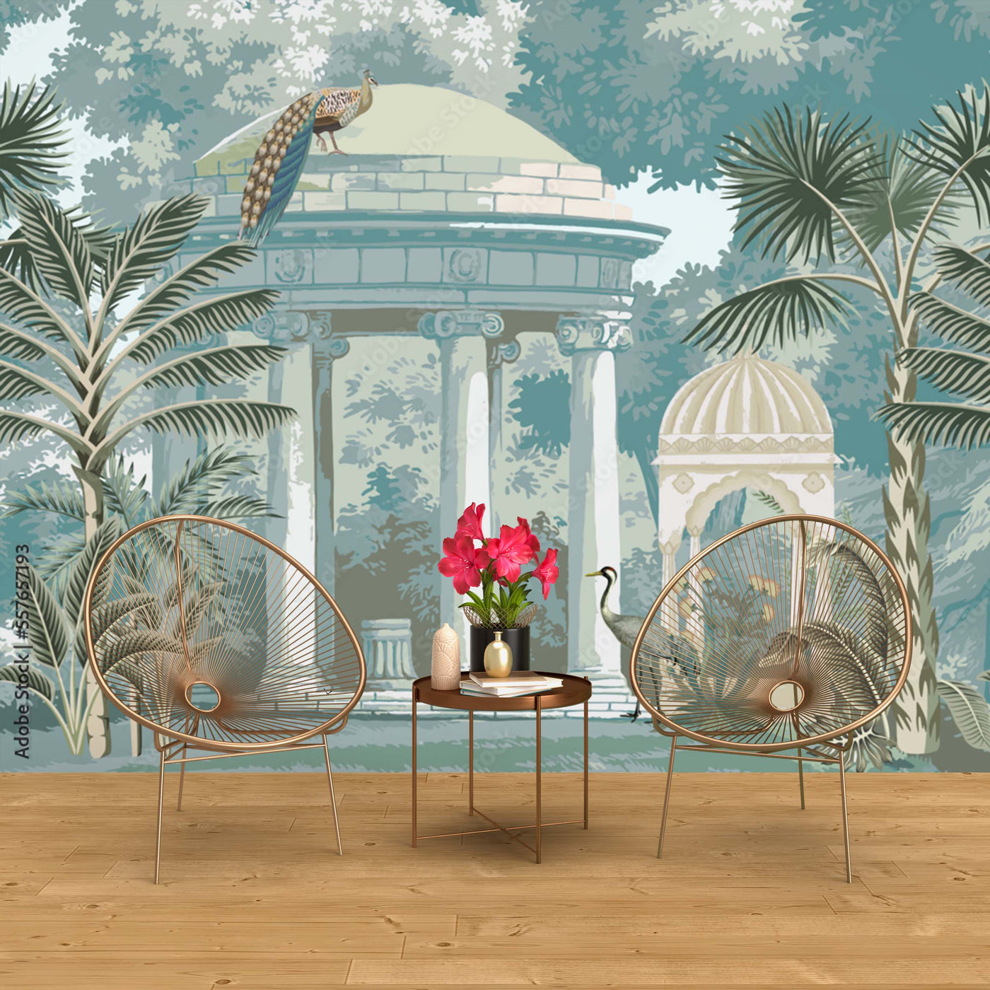 Blue Tropical Wallpaper