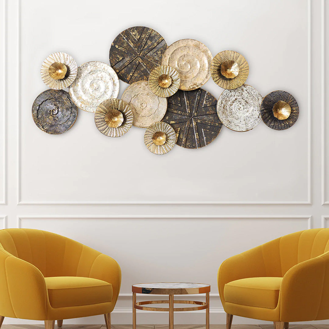 Coiling Rings Metal 
 Wallart