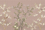 Brown Fern Fables Chinoiserie Wallpaper