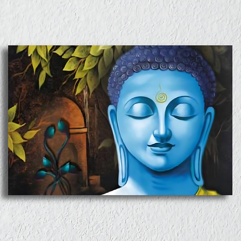 Blue Art Buddha