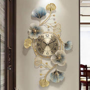 Floral Vertical Wall Clock