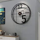Minimal 12 and 5 Wall Clock