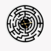 Black Maze wall clock