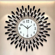 Black Starburst Wallclock