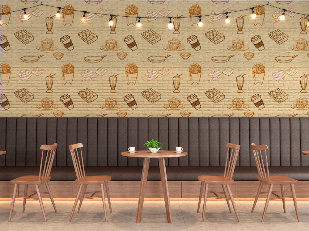 Cafe Doodle Wallpaper