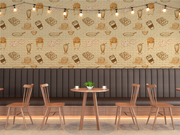 Cafe Doodle Wallpaper