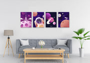 Space Wall Art, Set Of 4