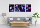 Space Wall Art, Set Of 4