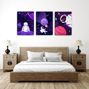 Space Wall Art, Set Of 3