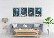 Space Wall Art, Set Of 4